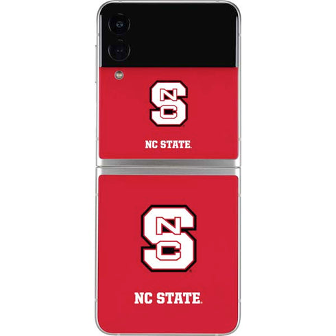North Carolina State University Logo Red Galaxy Z Flip4 5G Skin